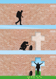  Poster / Het kruis van Christus is de poort