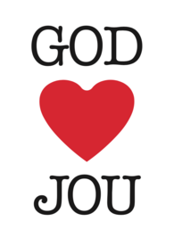 Poster / God houdt van jou
