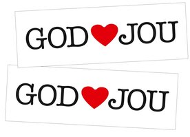 Stickers / God houdt van jou